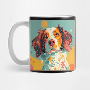 Retro Brittany: Pastel Pup Revival Mug